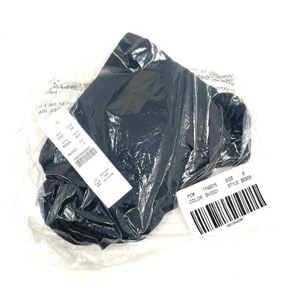 NEW J. Crew Ribbed High-Rise Cheeky Bikini Bottom, Black Women's Small BE808 $59 - Picture 9 of 9